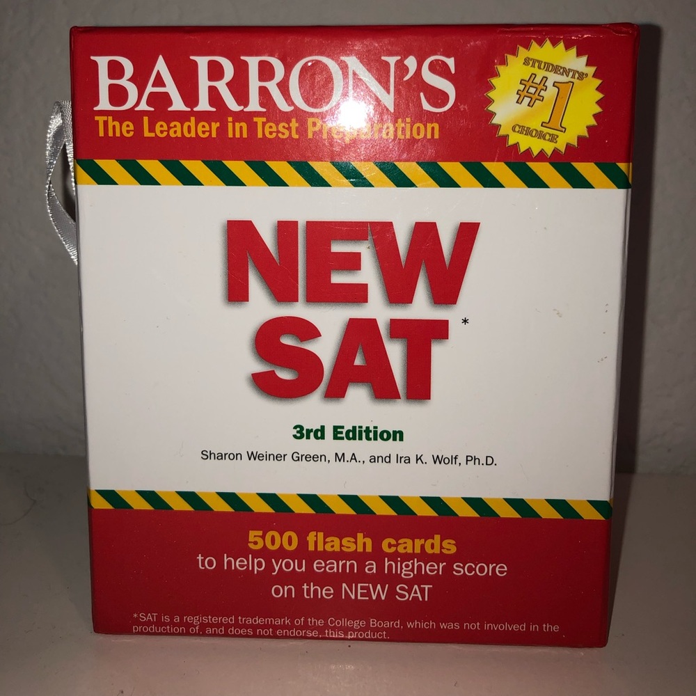 SAT study cards